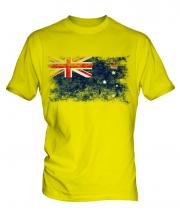 Victoria Distressed Flag Mens T-Shirt