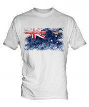 Victoria Distressed Flag Mens T-Shirt