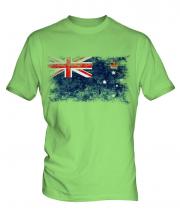 Victoria Distressed Flag Mens T-Shirt