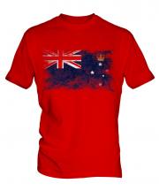 Victoria Distressed Flag Mens T-Shirt