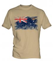 Victoria Distressed Flag Mens T-Shirt