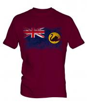 Western Australia Distressed Flag Mens T-Shirt