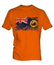 Western Australia Distressed Flag Mens T-Shirt