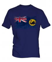 Western Australia Distressed Flag Mens T-Shirt