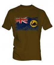 Western Australia Distressed Flag Mens T-Shirt