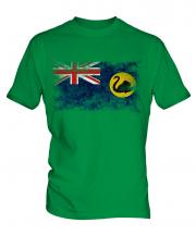 Western Australia Distressed Flag Mens T-Shirt