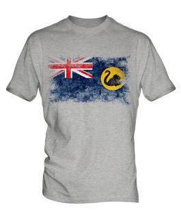 Western Australia Distressed Flag Mens T-Shirt