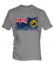 Western Australia Distressed Flag Mens T-Shirt