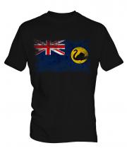 Western Australia Distressed Flag Mens T-Shirt