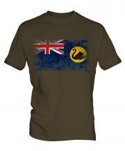 Western Australia Distressed Flag Mens T-Shirt