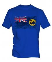 Western Australia Distressed Flag Mens T-Shirt