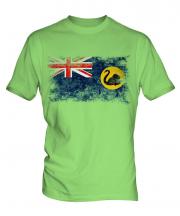 Western Australia Distressed Flag Mens T-Shirt