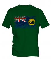 Western Australia Distressed Flag Mens T-Shirt