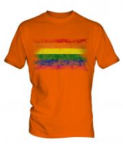 Gay Pride Distressed Flag Mens T-Shirt