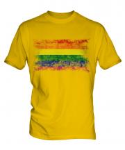 Gay Pride Distressed Flag Mens T-Shirt