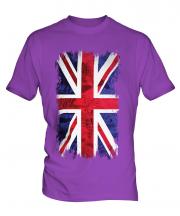 Union Jack Grunge Flag Mens T-Shirt