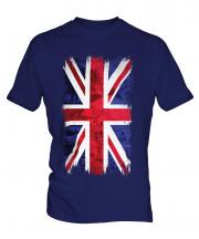 Union Jack Grunge Flag Mens T-Shirt