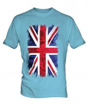 Union Jack Grunge Flag Mens T-Shirt
