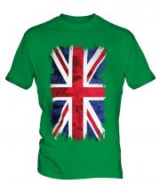 Union Jack Grunge Flag Mens T-Shirt