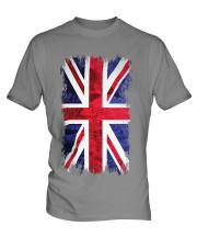 Union Jack Grunge Flag Mens T-Shirt