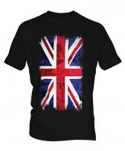 Union Jack Grunge Flag Mens T-Shirt