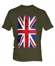 Union Jack Grunge Flag Mens T-Shirt