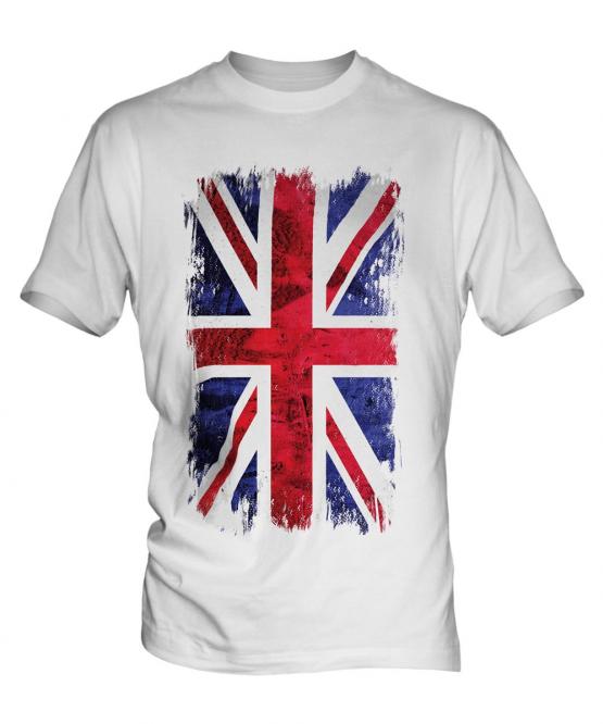 Union Jack Grunge Flag Mens T-Shirt