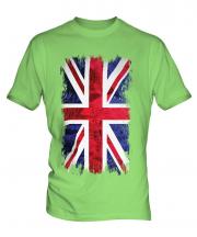 Union Jack Grunge Flag Mens T-Shirt
