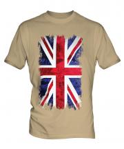 Union Jack Grunge Flag Mens T-Shirt