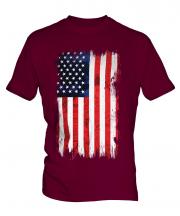 Stars And Stripes Grunge Flag Mens T-Shirt