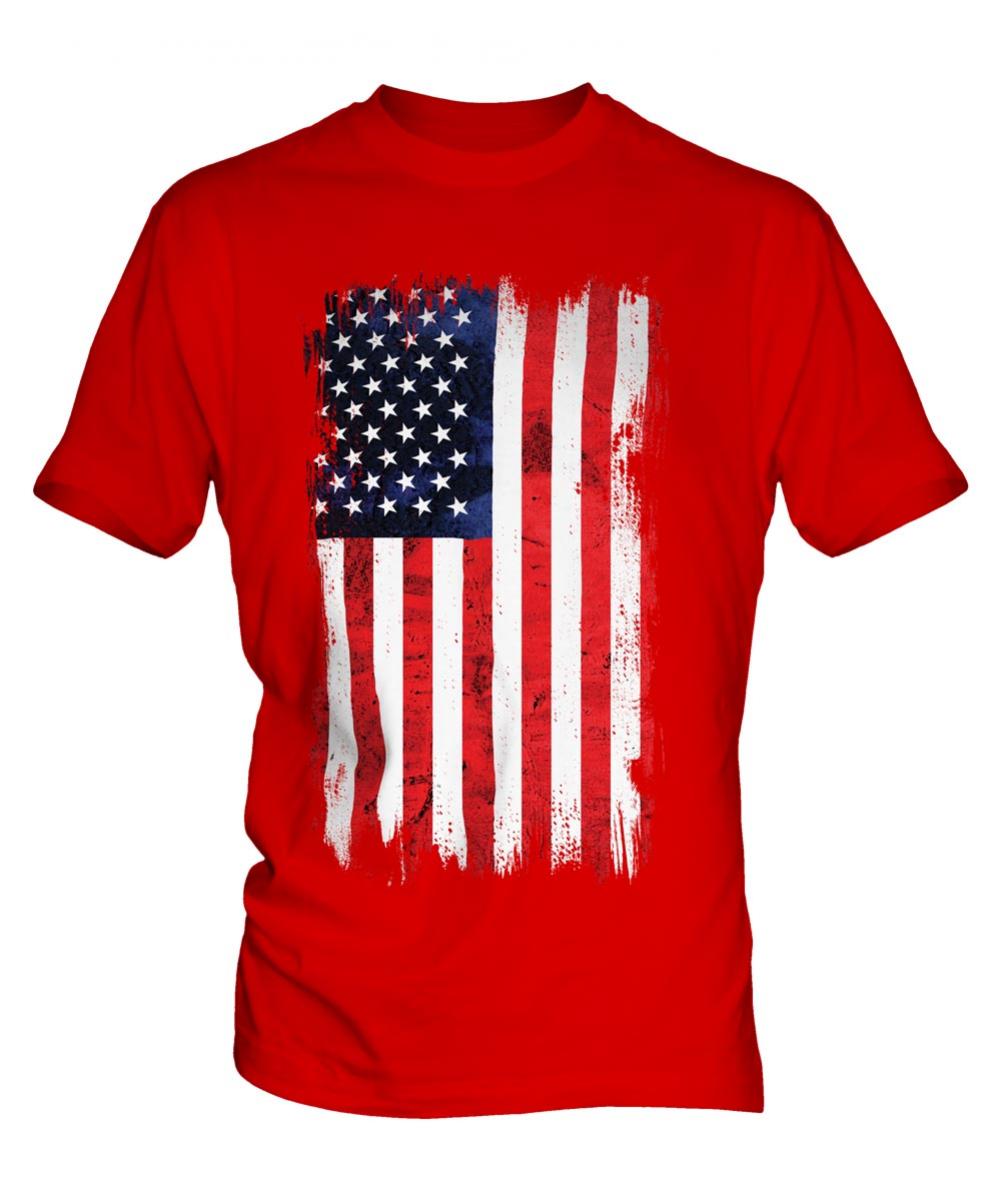 Stars And Stripes Grunge Flag Mens T-Shirt