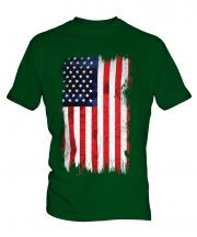Stars And Stripes Grunge Flag Mens T-Shirt