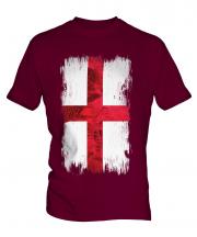 England St George Grunge Flag Mens T-Shirt