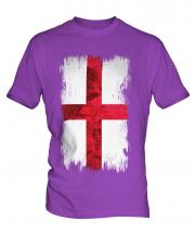 England St George Grunge Flag Mens T-Shirt