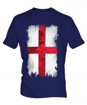 England St George Grunge Flag Mens T-Shirt