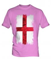 England St George Grunge Flag Mens T-Shirt