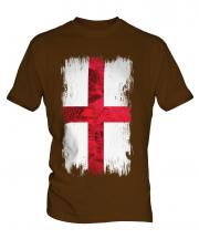 England St George Grunge Flag Mens T-Shirt