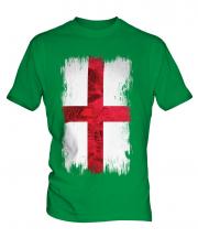 England St George Grunge Flag Mens T-Shirt