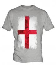 England St George Grunge Flag Mens T-Shirt