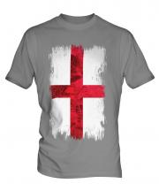 England St George Grunge Flag Mens T-Shirt