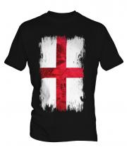 England St George Grunge Flag Mens T-Shirt