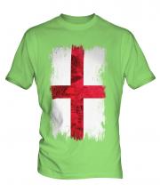 England St George Grunge Flag Mens T-Shirt