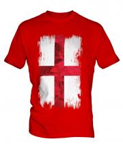 England St George Grunge Flag Mens T-Shirt