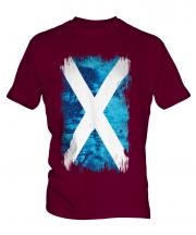 Scotland Grunge Flag Mens T-Shirt