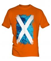 Scotland Grunge Flag Mens T-Shirt