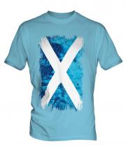 Scotland Grunge Flag Mens T-Shirt