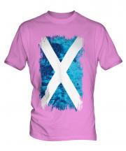 Scotland Grunge Flag Mens T-Shirt