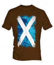 Scotland Grunge Flag Mens T-Shirt