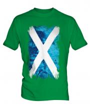 Scotland Grunge Flag Mens T-Shirt