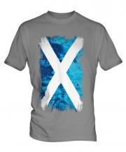 Scotland Grunge Flag Mens T-Shirt